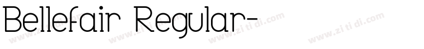 Bellefair Regular字体转换